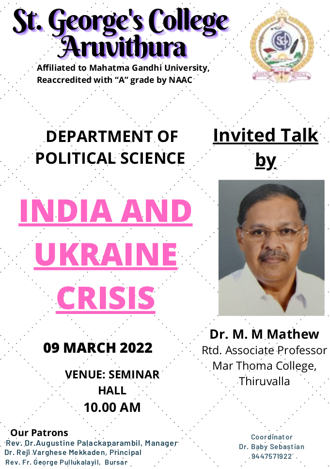 Invited Talk on India and Ukraine crisis